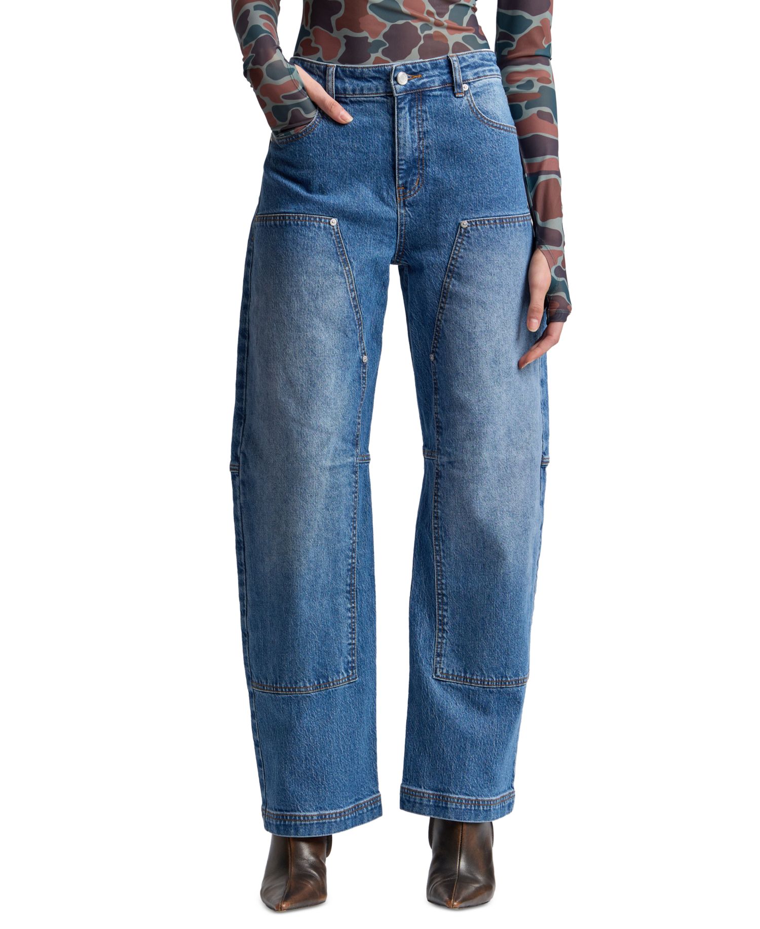 Women's Mid-Rise Barrel Jeans