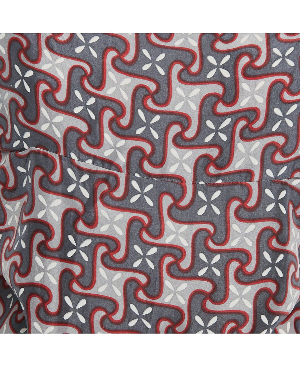 Pre-Owned Marni Women's Geometric Print Silk Draped Blouse view 3 — MAYCSS fashion products