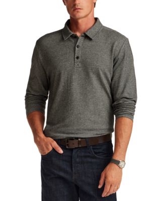 Men's Neat Print Knit Polo Shirt