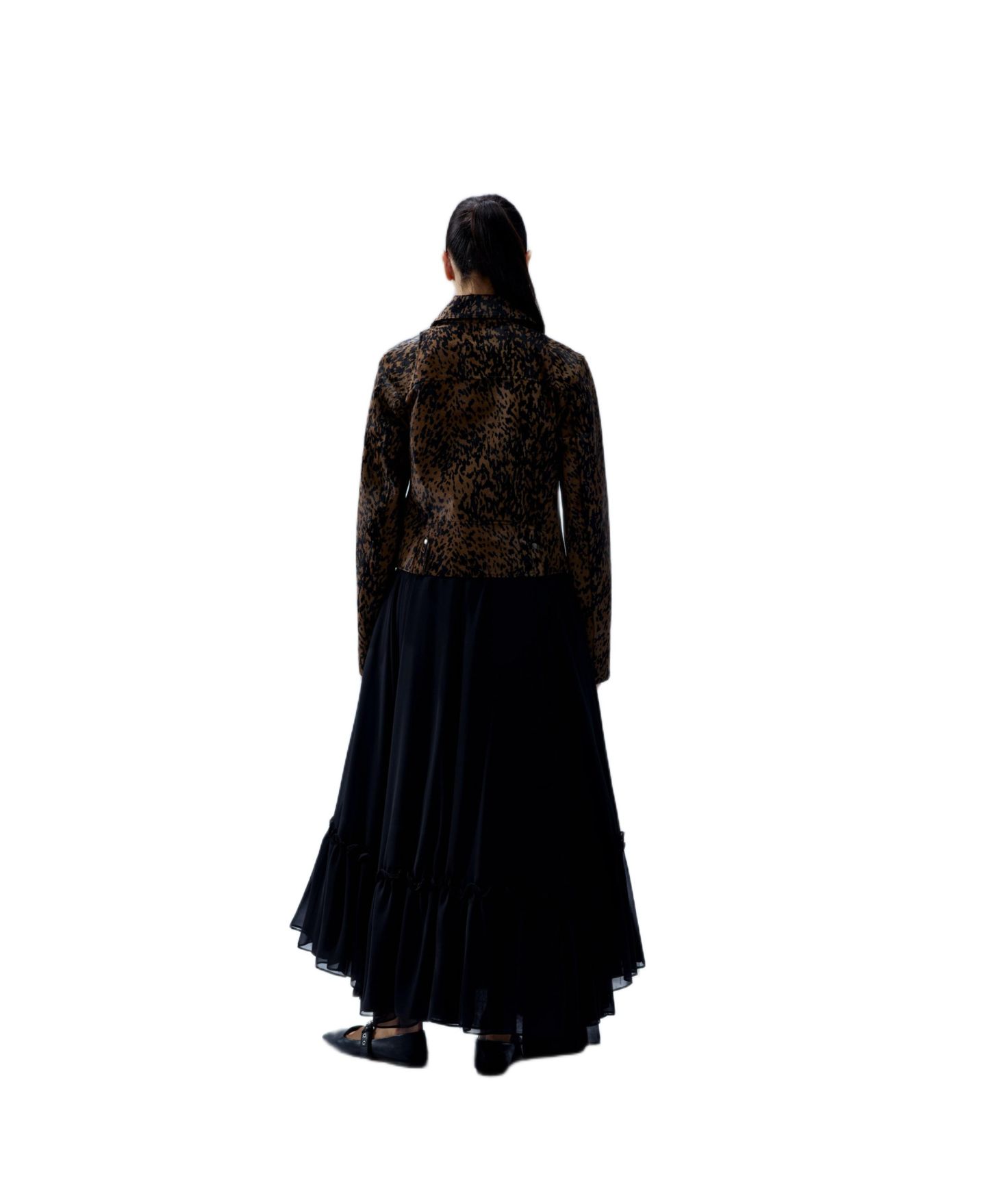 Женская куртка PCFG Your Itch Leopard-Print Kangaroo Leather, цвет: Леопардовый с принтом — фото 2