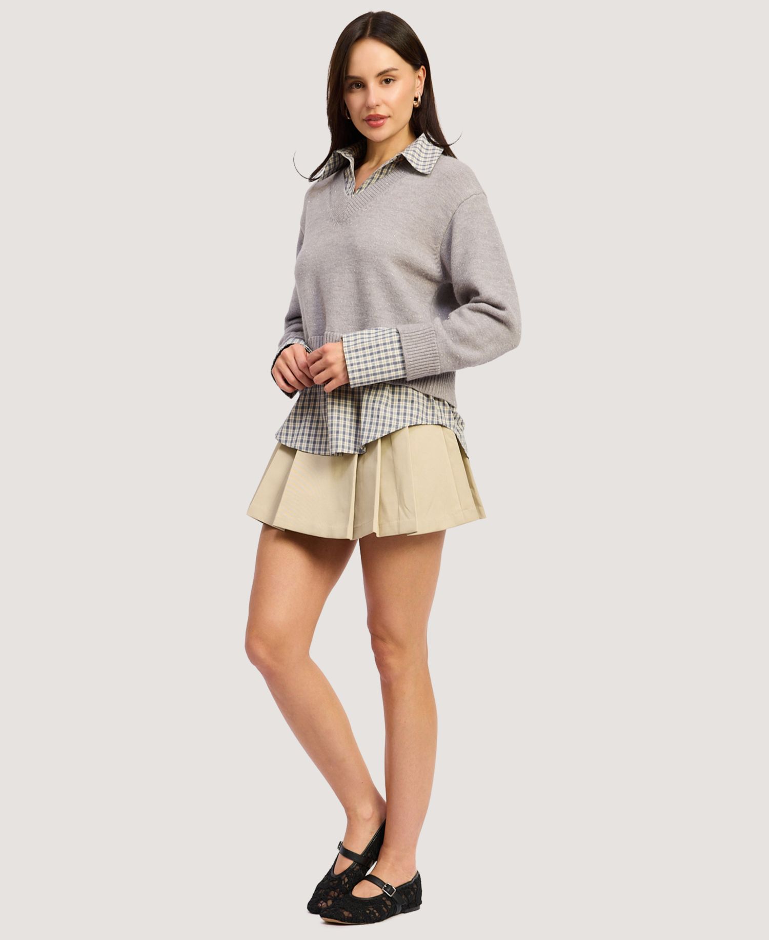 Women's Annie Long-Sleeve Collared Sweater
