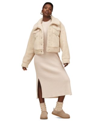 UGG Women's Frankie Collared Neck Short Trucker Jacket
