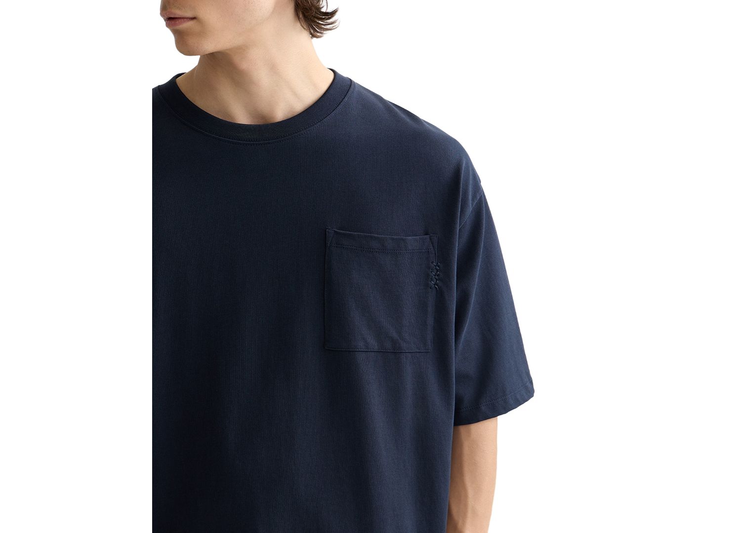 Men's Oversized Crewneck Pocket T-Shirt