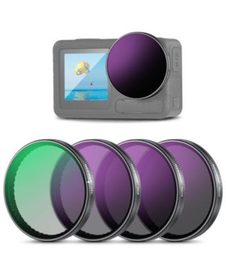 ND8 Camera Lens Filter with ND8, ND16, ND32 for DJI Osmo Action models