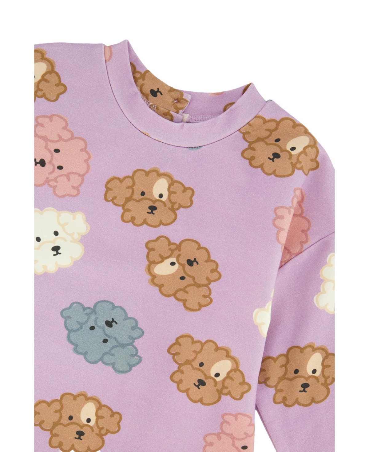 Deux par Toddler Girl 2T -5T French Terry Dress Poodle Print