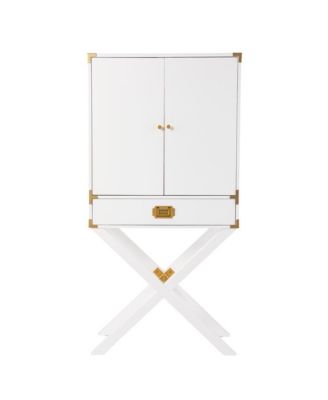 Campaign Tall Bar Cabinet with Storage