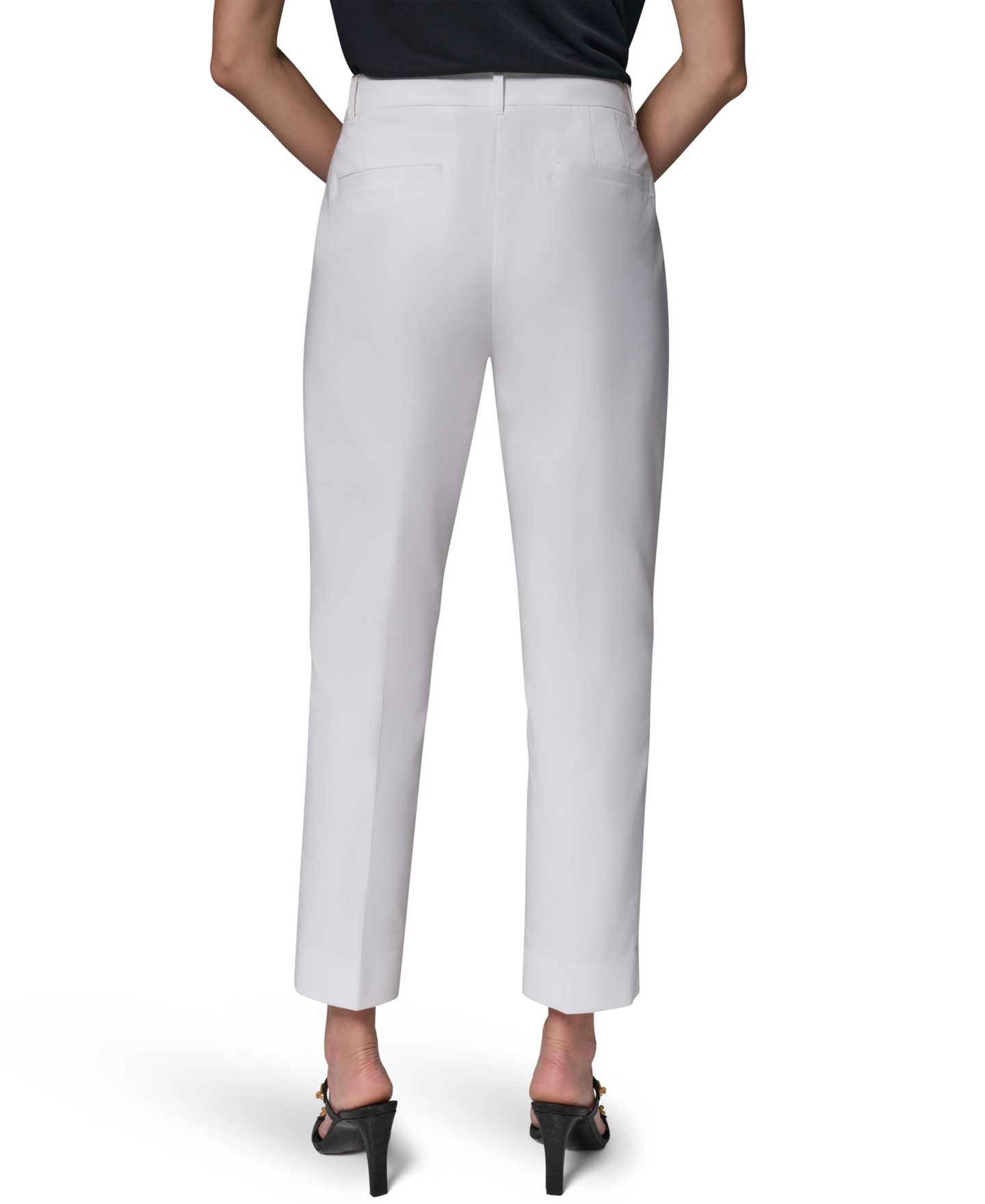 Женские брюки Donna Karan New York Flat-Front Stretch Double-Layer, цвет: Кремовый — фото 5