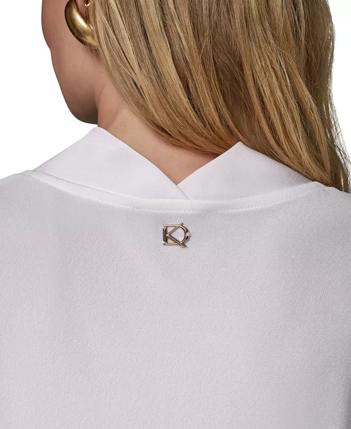 Women's Cowl-Neck Cap-Sleeve Top - thumbnail 8