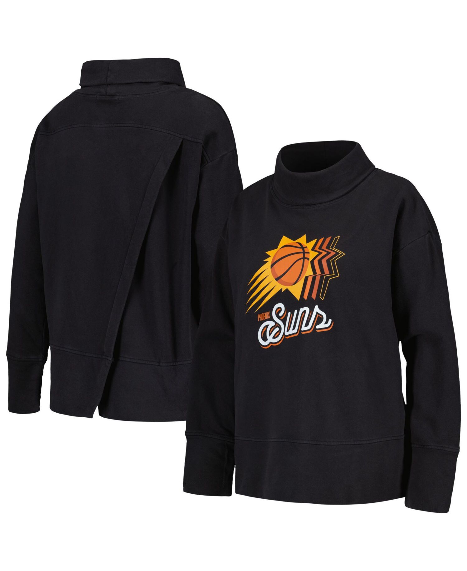 Women's Black Phoenix Suns Sunset Pullover Sweatshirt