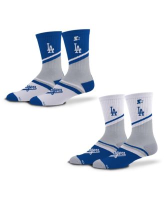 Men's and Women's 2-Pack Royal/Gray Los Angeles Dodgers Old School Crew Socks Set