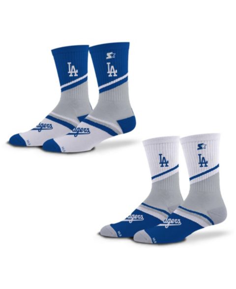 Носки Starter Los Angeles Dodgers Old School, унисекс, набор из 2 пар, Royal/Gray