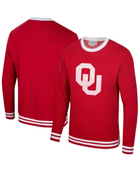 Свитер Uscape Apparel Crimson Oklahoma Sooners Renew Knit Vintage Pullover