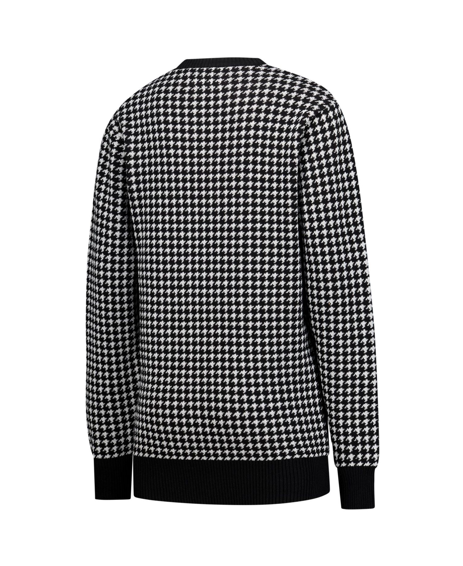 Women's Black Alabama Crimson Tide Renew Knit Vintage Houndstooth Sweater