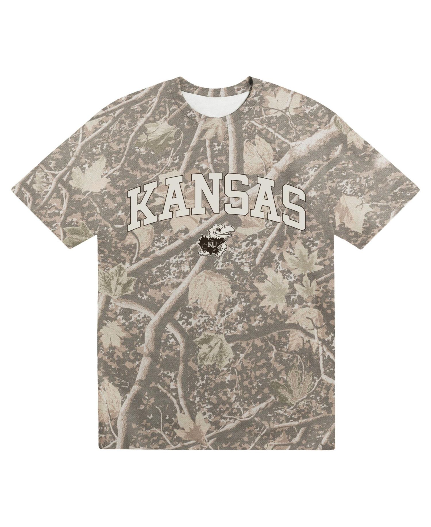 Men's Camo Kansas Jayhawks Back Bay Heavyweight T-Shirt