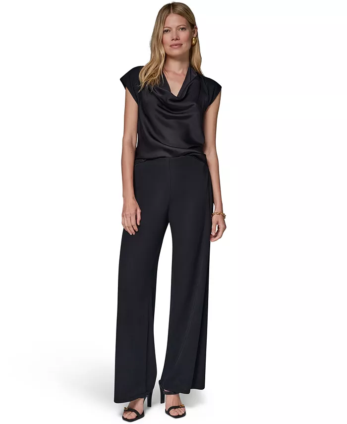 Women's Wide-Leg Jersey Pants - thumbnail 2