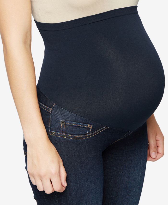 Luxe Essentials Denim Maternity Rinse Wash Skinny Jeans - Macy's