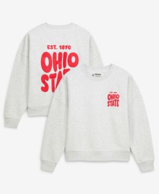 Women's Heather Gray Ohio State Buckeyes Cloud Sweatshirt
