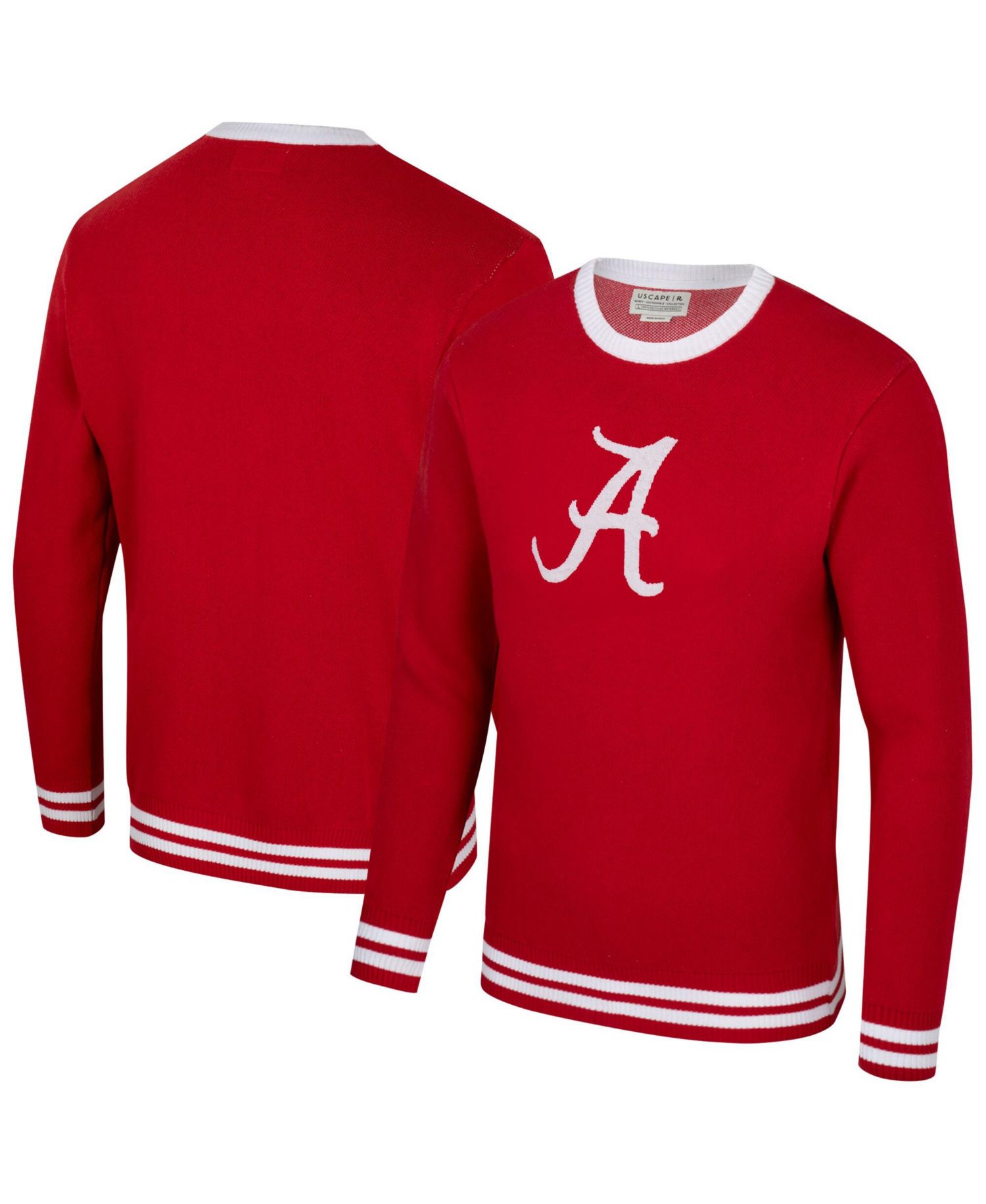 Men's and Women's Crimson Alabama Crimson Tide Renew Knit Vintage Pullover Sweater