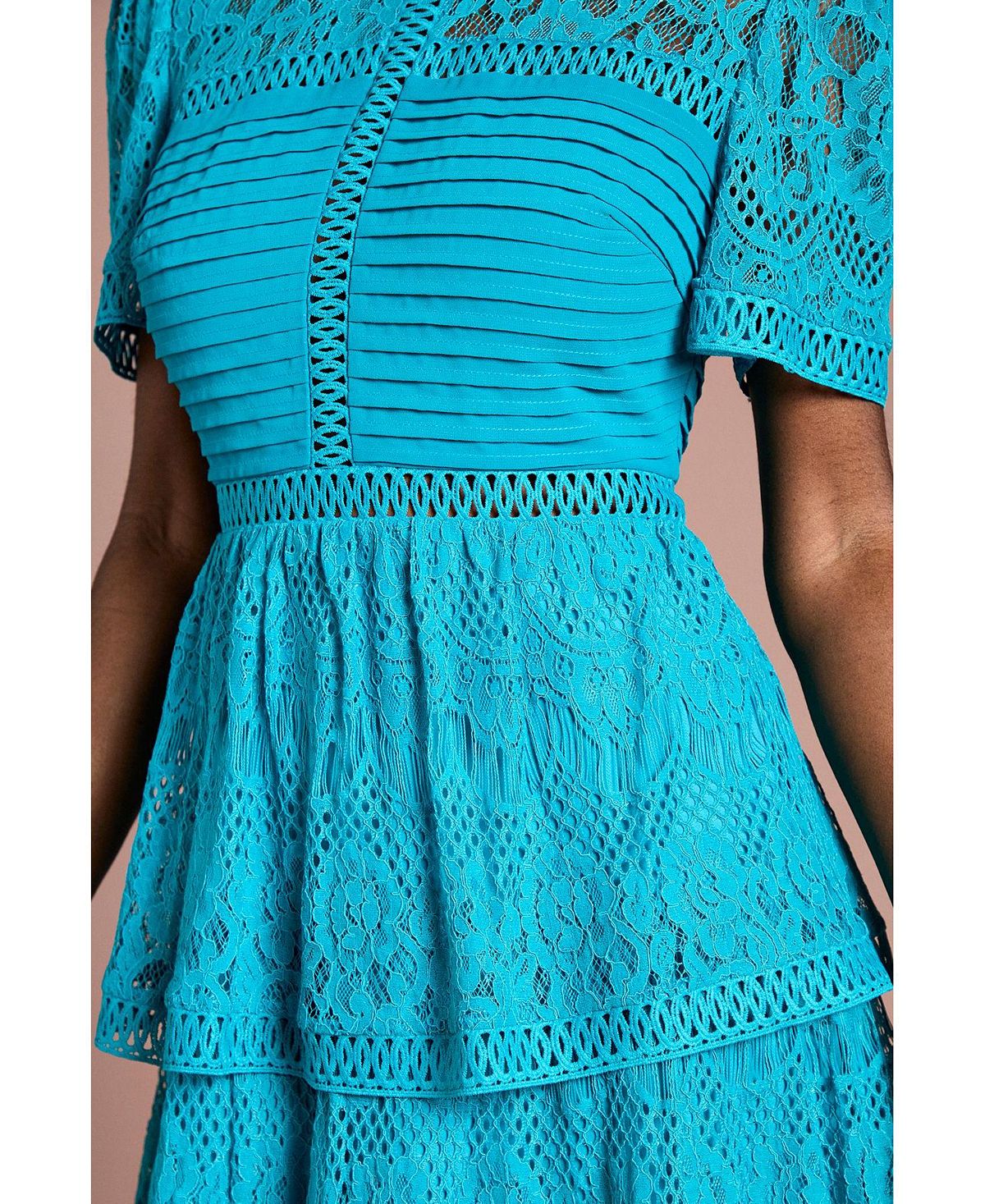 Coast Women's Tiered Lace Midi Dress view 5 — MAYCSS fashion products