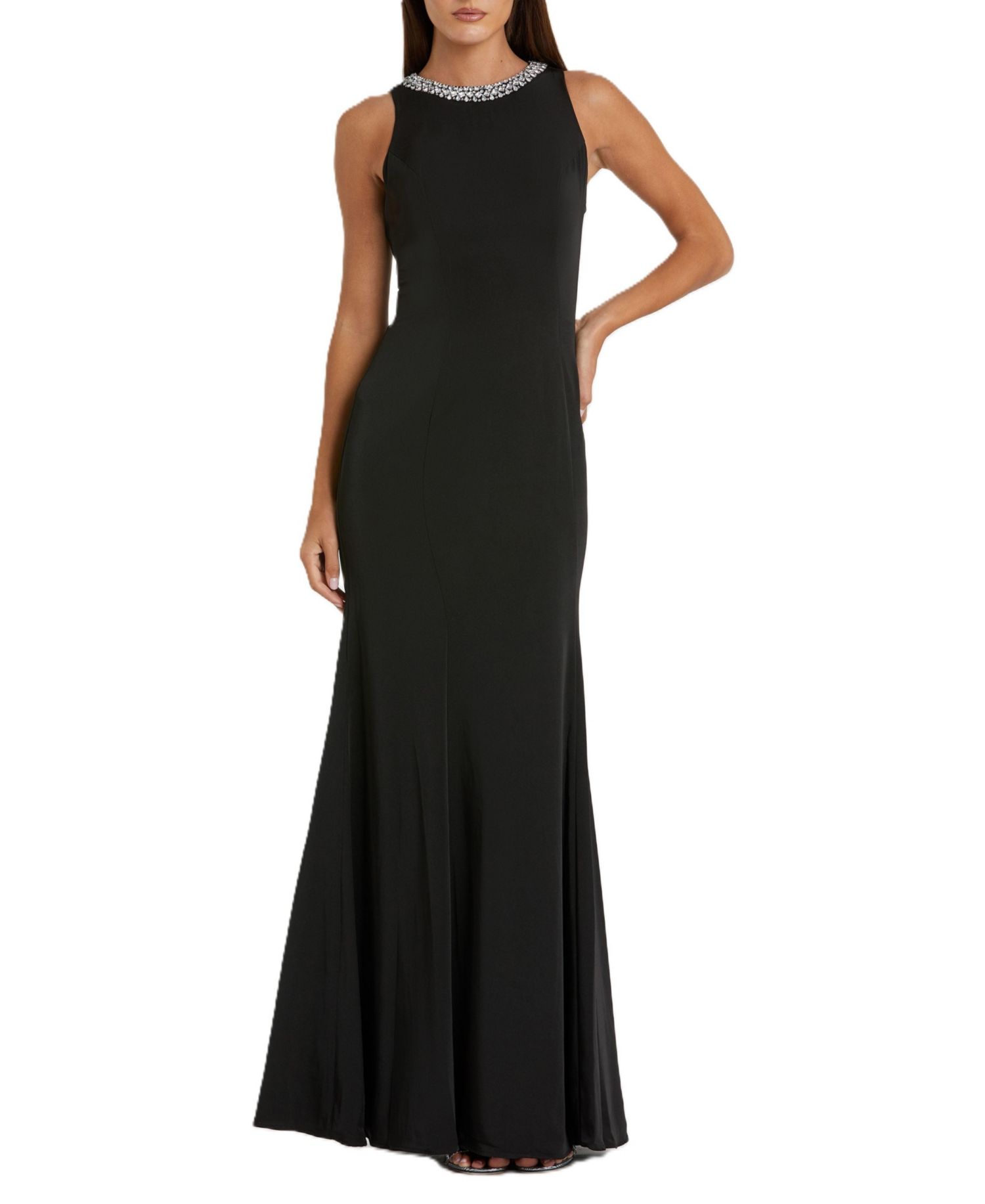 Women's Ieena Embellished Neck Trumpet Gown