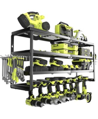 Power Tool Organizer Wall Mount Drill Holder Charging Station