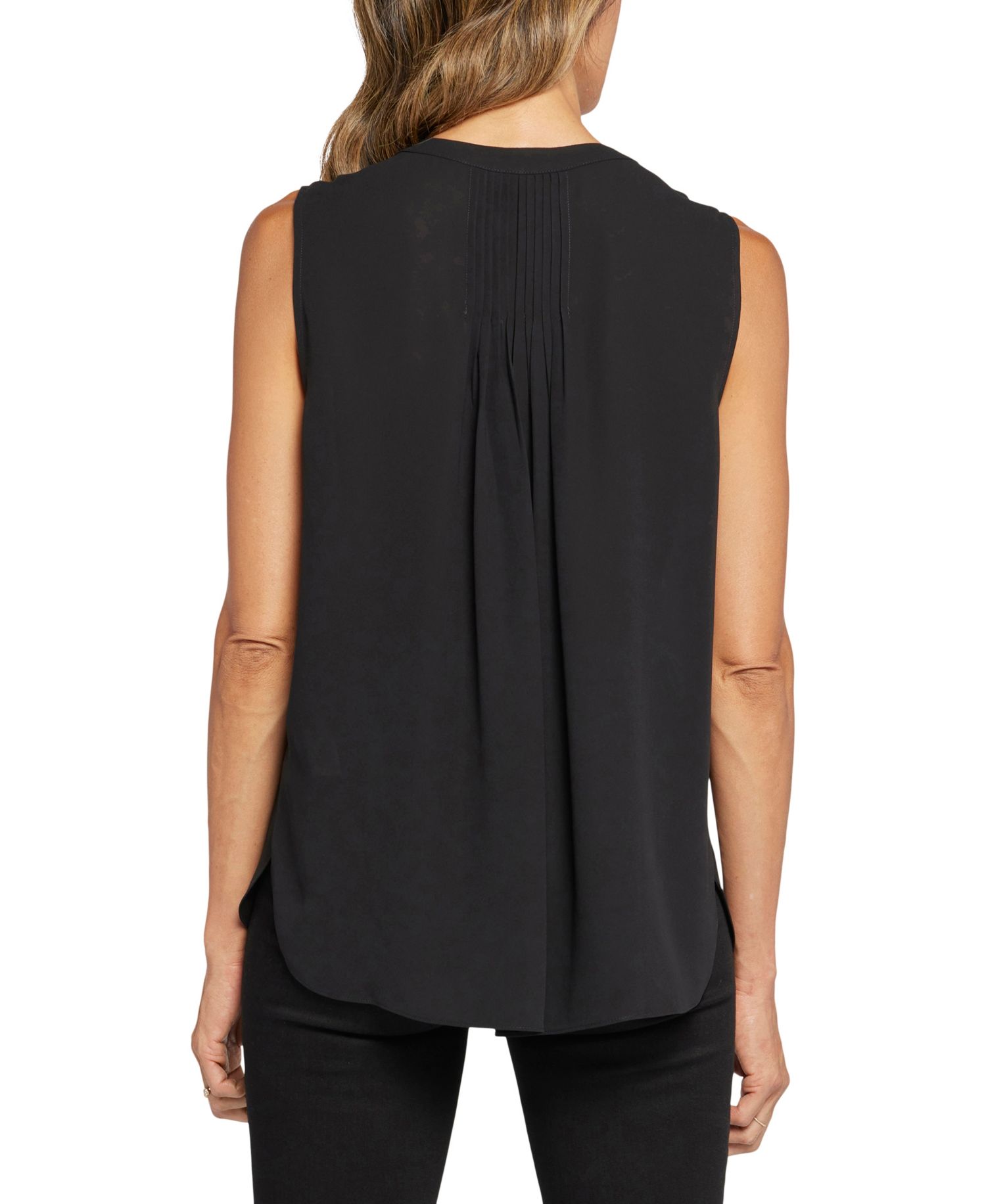 Women's Sleeveless Pintuck Top
