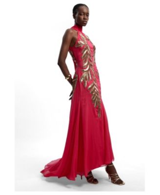 maxi dress silk Rib Lining Color:White wearing size XS Art.N. You Don't Impress Me education