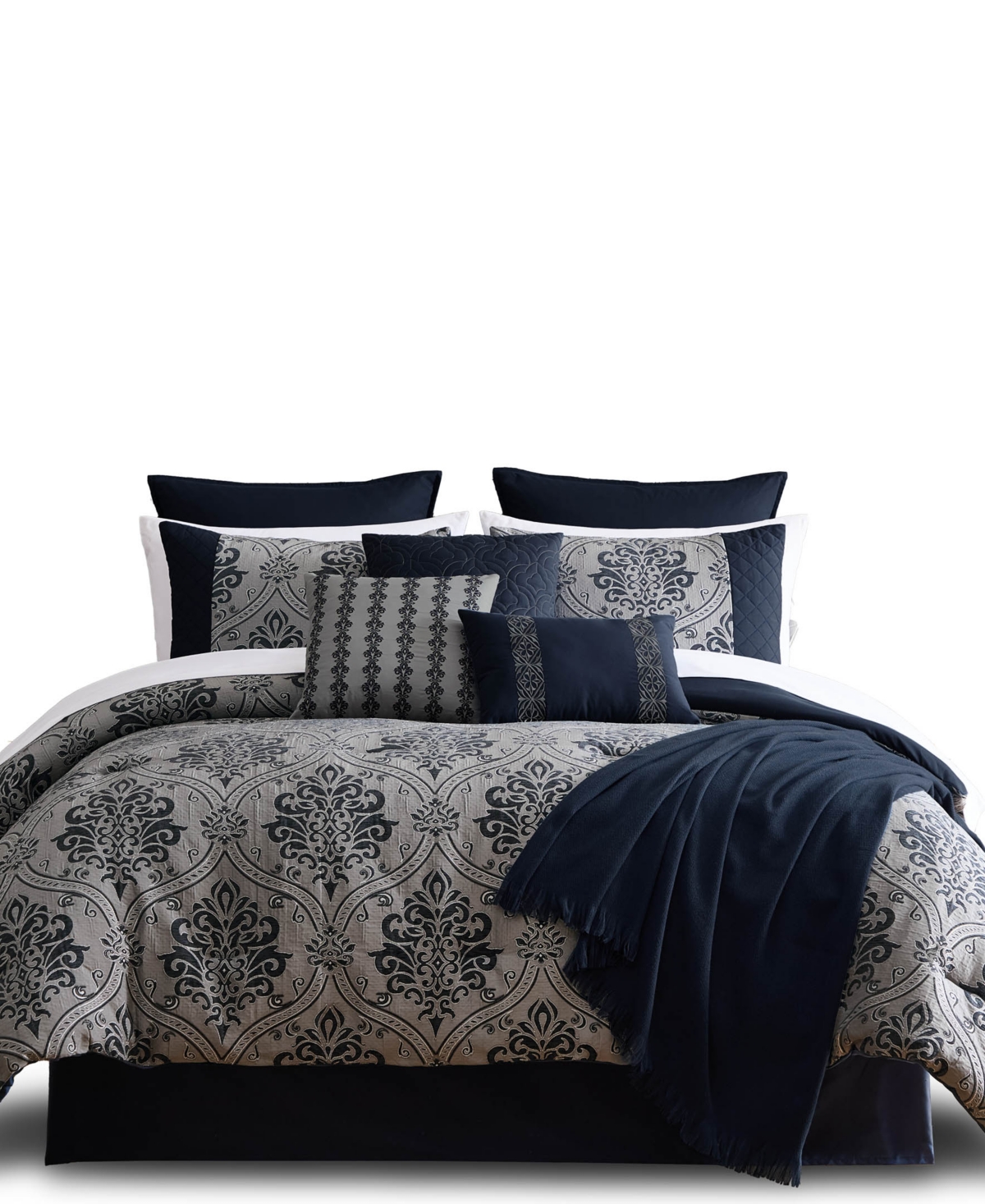 Horwin Damask 14-Piece Comforter Set
