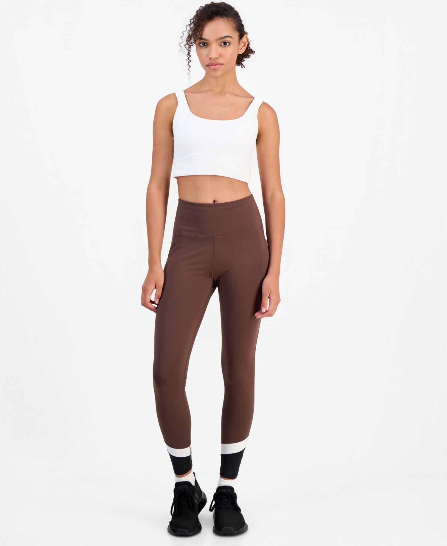 Women's Compression High-Waist Colorblock Leggings, 25" Inseam