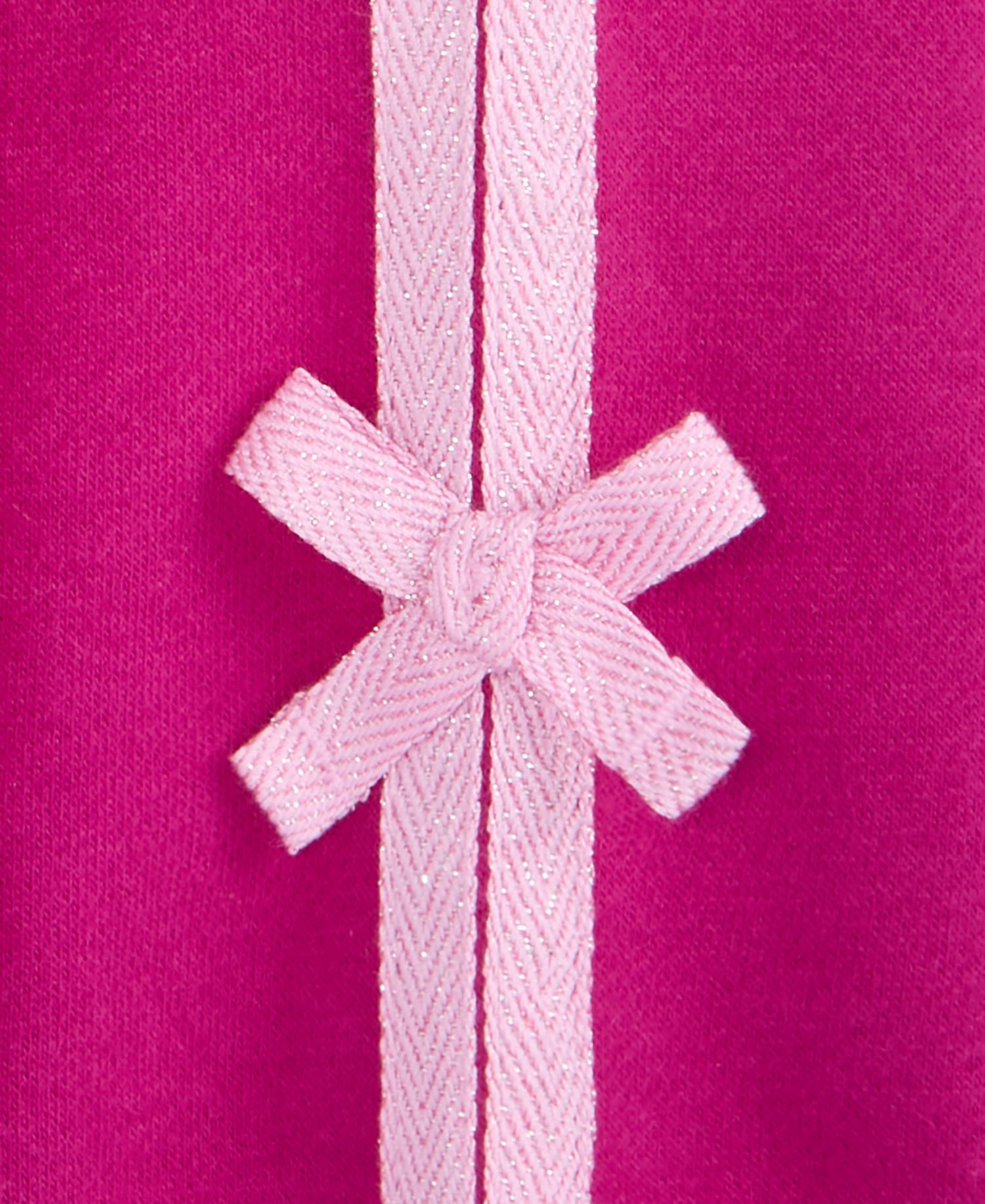 Girls' XS-XL Bow-Trim Zip Hoodie