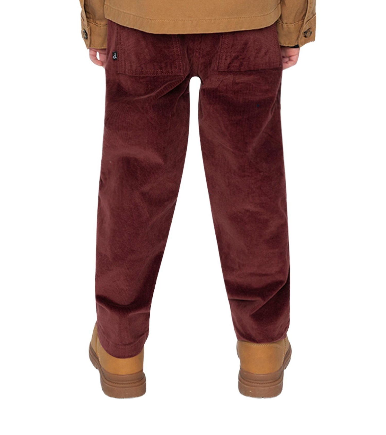 Big Boys (6- 12) Stretch Corduroy Pants with Cargo Pocket