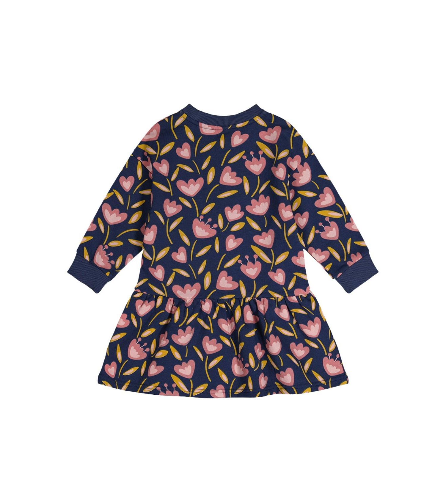 Big Girls (6 - 8) French Terry Dress Tulip Print