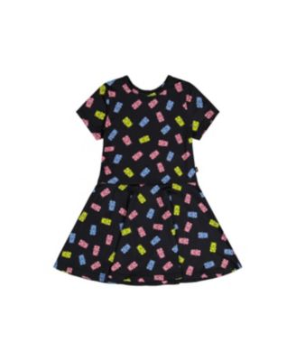 Toddler Girls 2T-5T Short Sleeve Dress Printed Gummy Bears