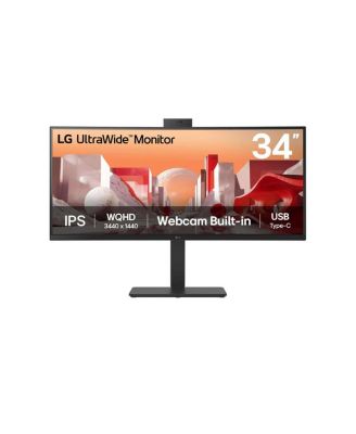 34BA85QE-B 34" 21:9 UltraWide QHD Curved IPS LCD HDR Monitor with Built-in Webcam