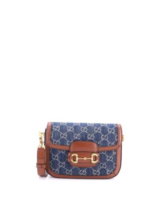 Mini Horsebit 1955 Shoulder Bag GG Denim