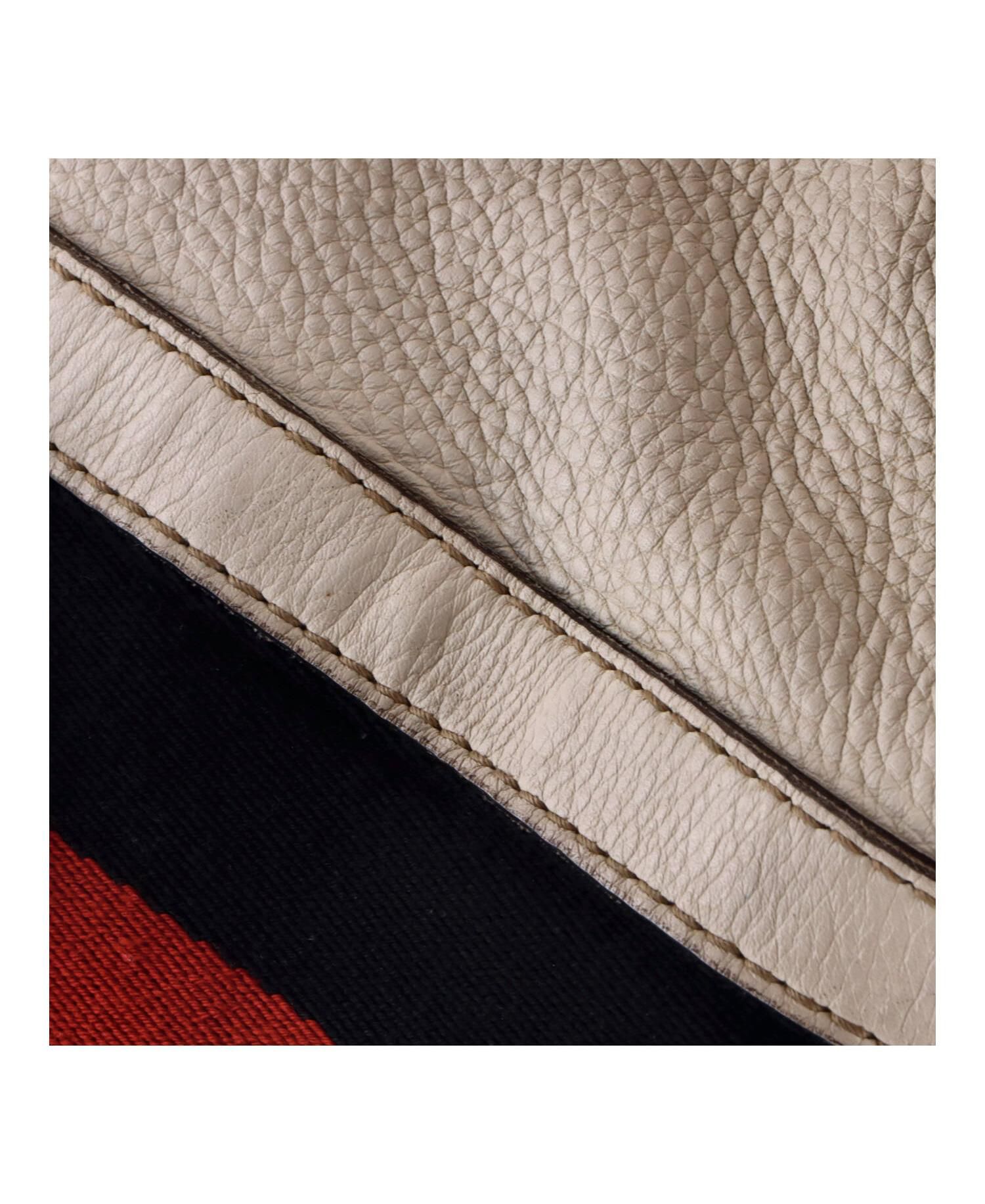 Medium Vintage Web Boston Bag Leather
