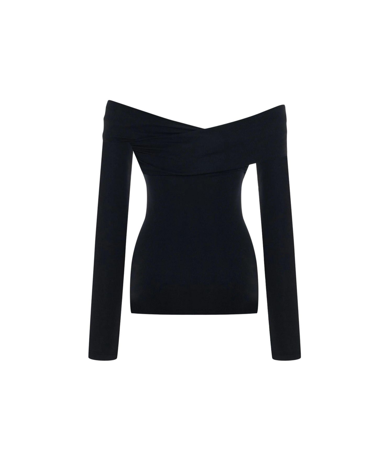 Женский топ PCFG the Party Edit Rib Draped Long Sleeve — фото 6