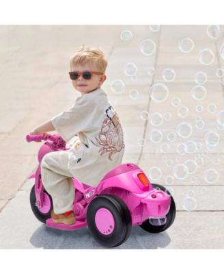 23.2x10.2x13.6 in 6V Kids Battery Powered Ride-On Bubble Car, Push Button Start, for Toddlers Outdoor Fun