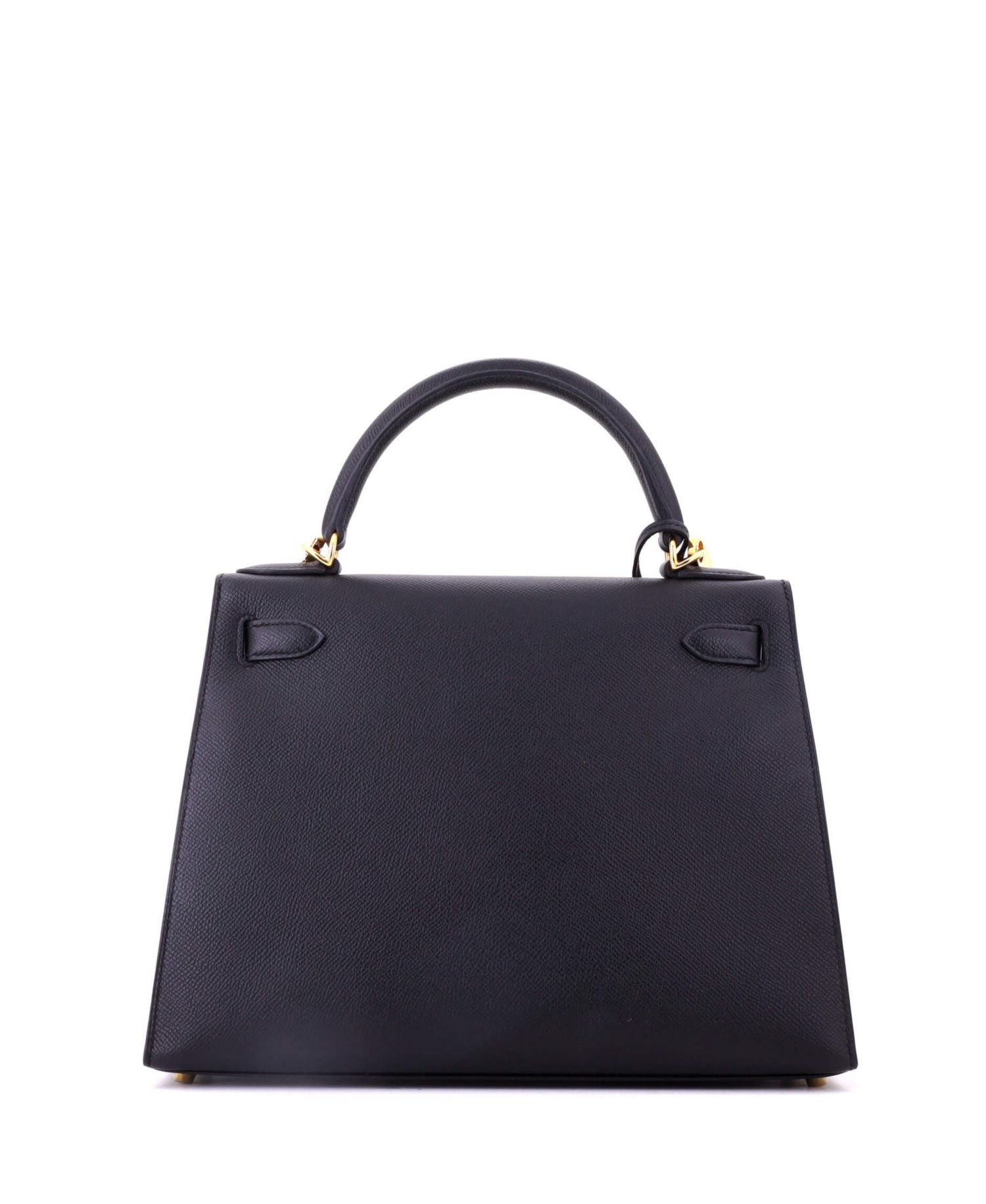 Kelly 28 Handbag Black Epsom with Gold Hardware