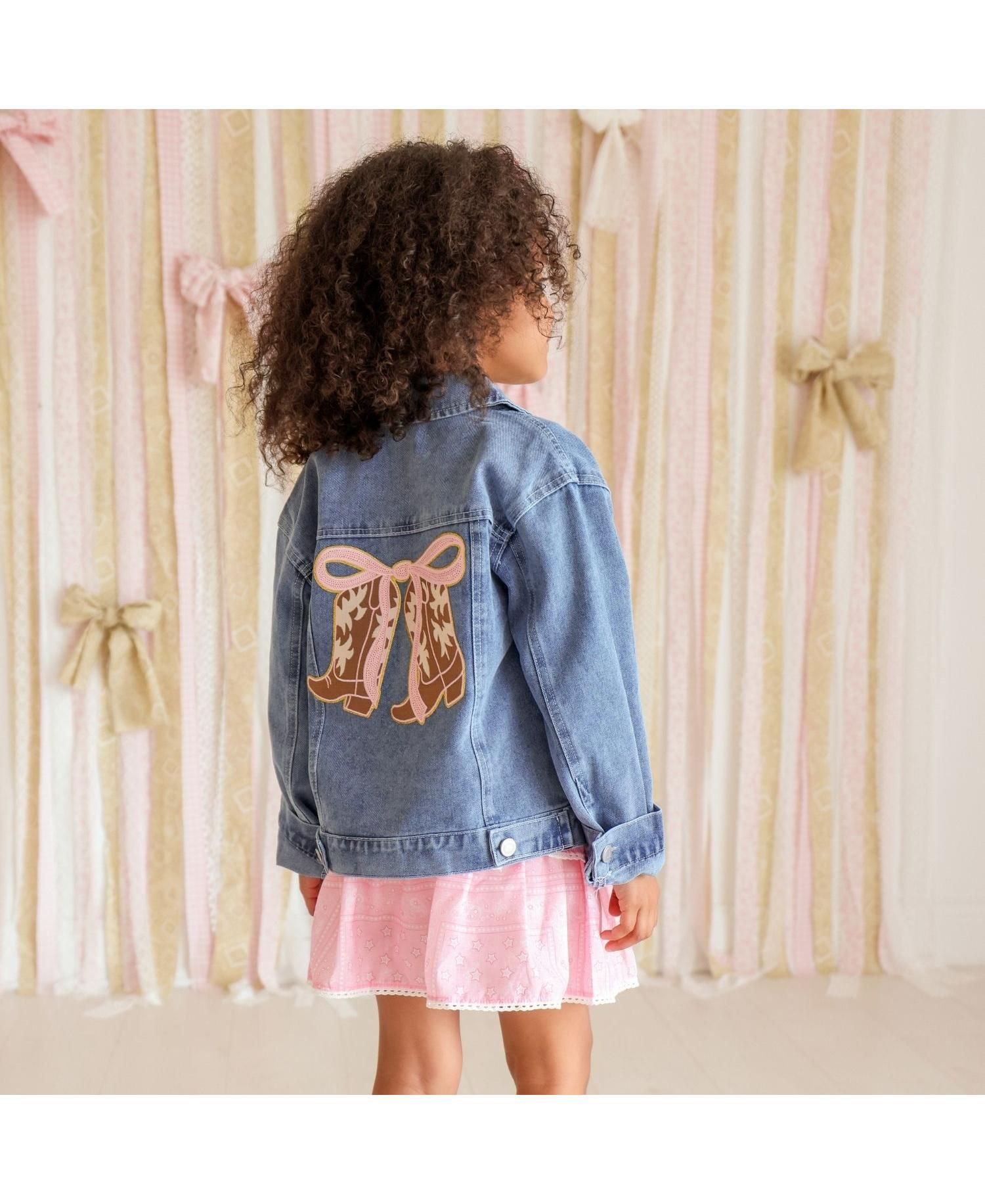 Little Girls (5-8) Cowgirl Cutie Patch Western Denim Jacket