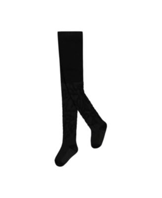 Little and Big Girl ( 5-6 , 10-12 ) Knit Textured Tights