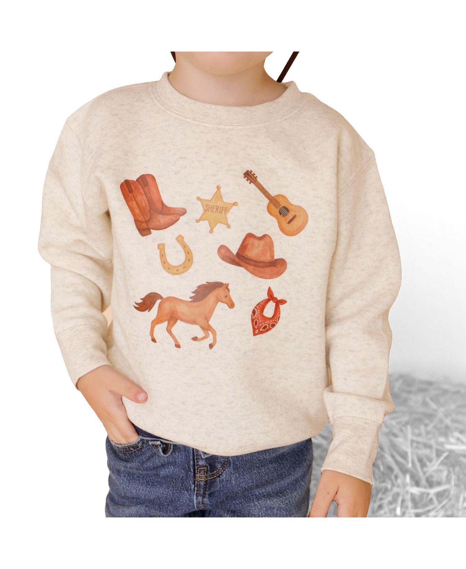 Big Boys 10 - 12 Western Cowboy Sweatshirt