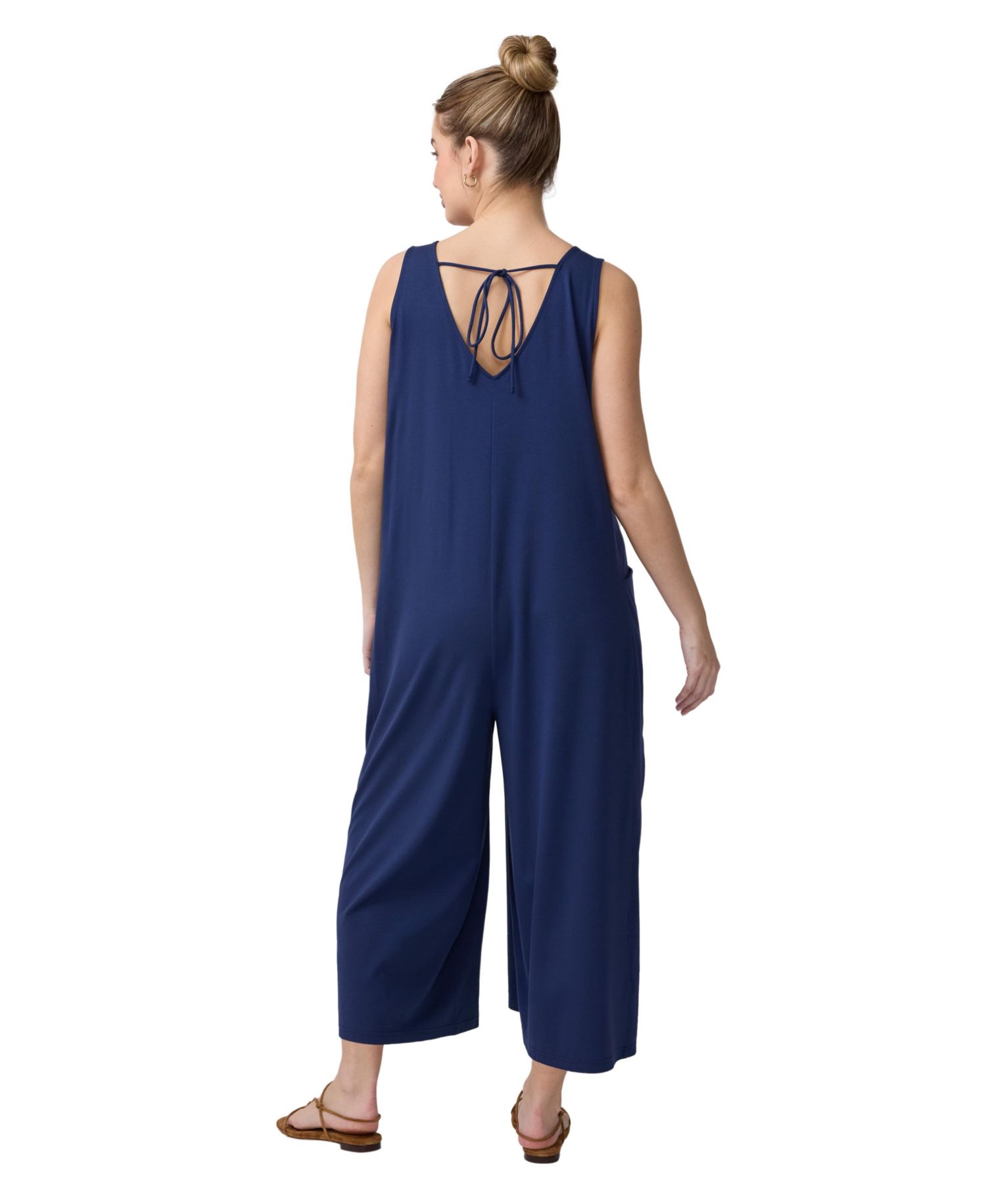 Women's Ingrid + Isabel V-Neck Wide Leg Knit Jumpsuit