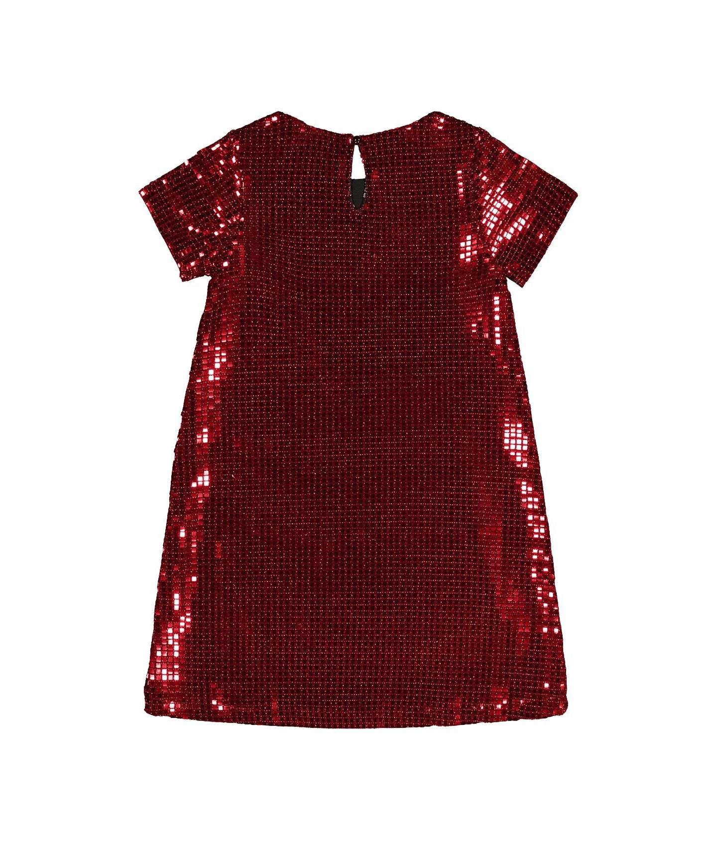 Платье Deux par Deux Short Sleeve A Line Dress для девочек, цвет: Rouge — фото 5