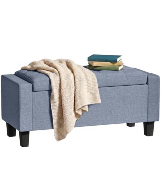Storage Ottoman with Tufted Armrests