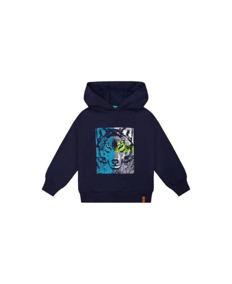 Худи Deux par Deux Fleece Hooded Sweatshirt для мальчиков, цвет: Тёмный синий