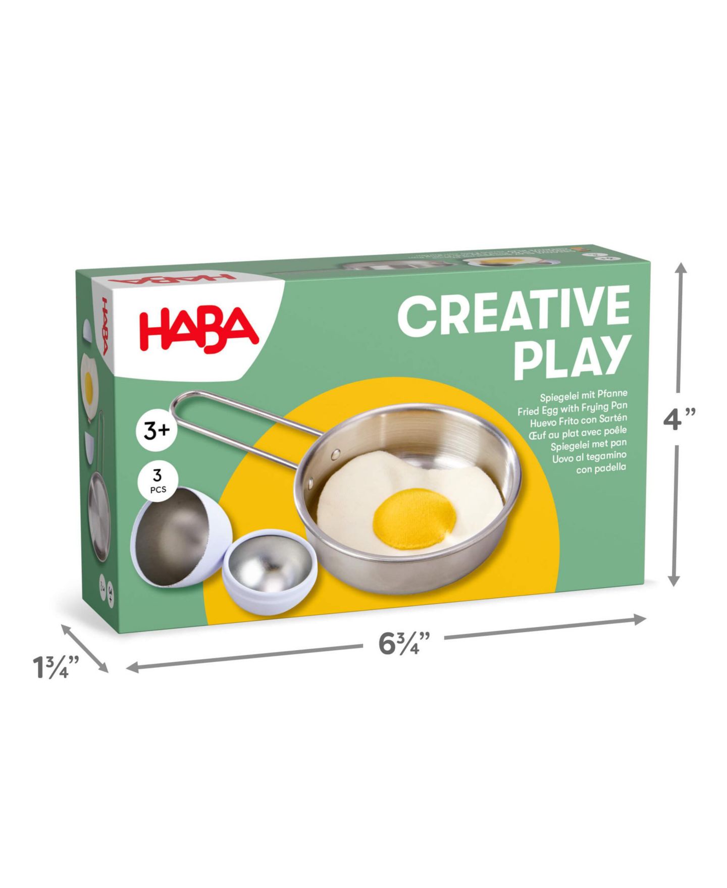 Детский игровой набор Haba Creative Play Fried Egg and Pan Toy Playset — фото 6
