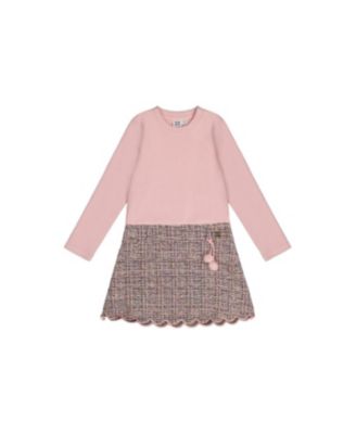 Toddler Girls (2T-5T) Bi-Material Dress
