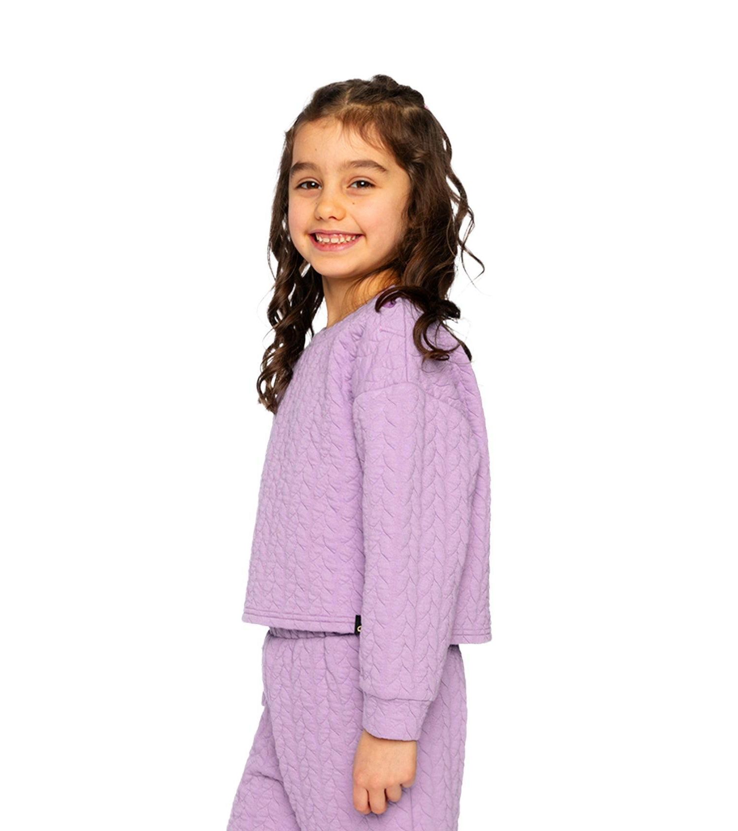 Girls' (6–14) Jacquard Sweatshirt