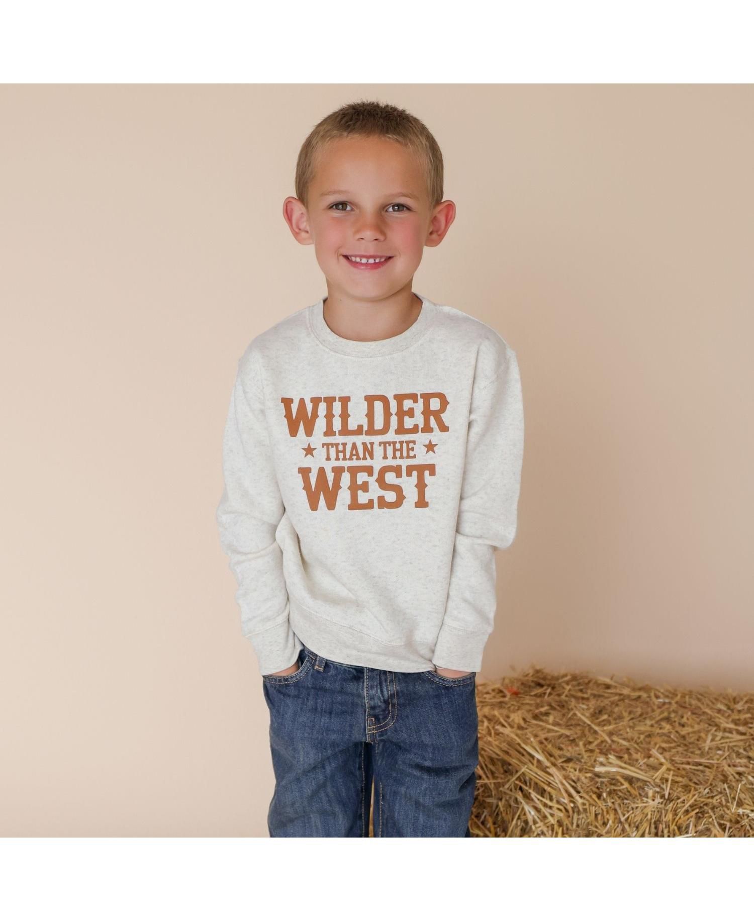 Little Boy's (5-8) Wilder Than The West Western Sweatshirt